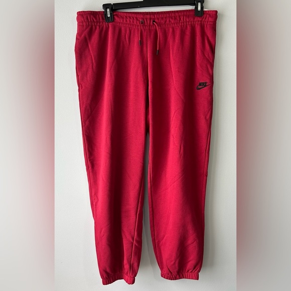 NWT Nike women’s XL pomegranate red mid rise loose fit joggers - Picture 4 of 11